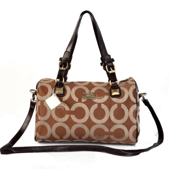 Coach In Monogram Medium Brown Luggage Bags CBQ | Women